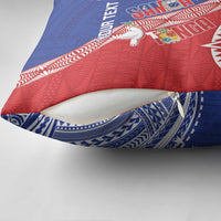 Tonga and Samoa Rugby Custom Pillow Cover Ikale Tahi Manu Samoa Together - Polynesian Pride