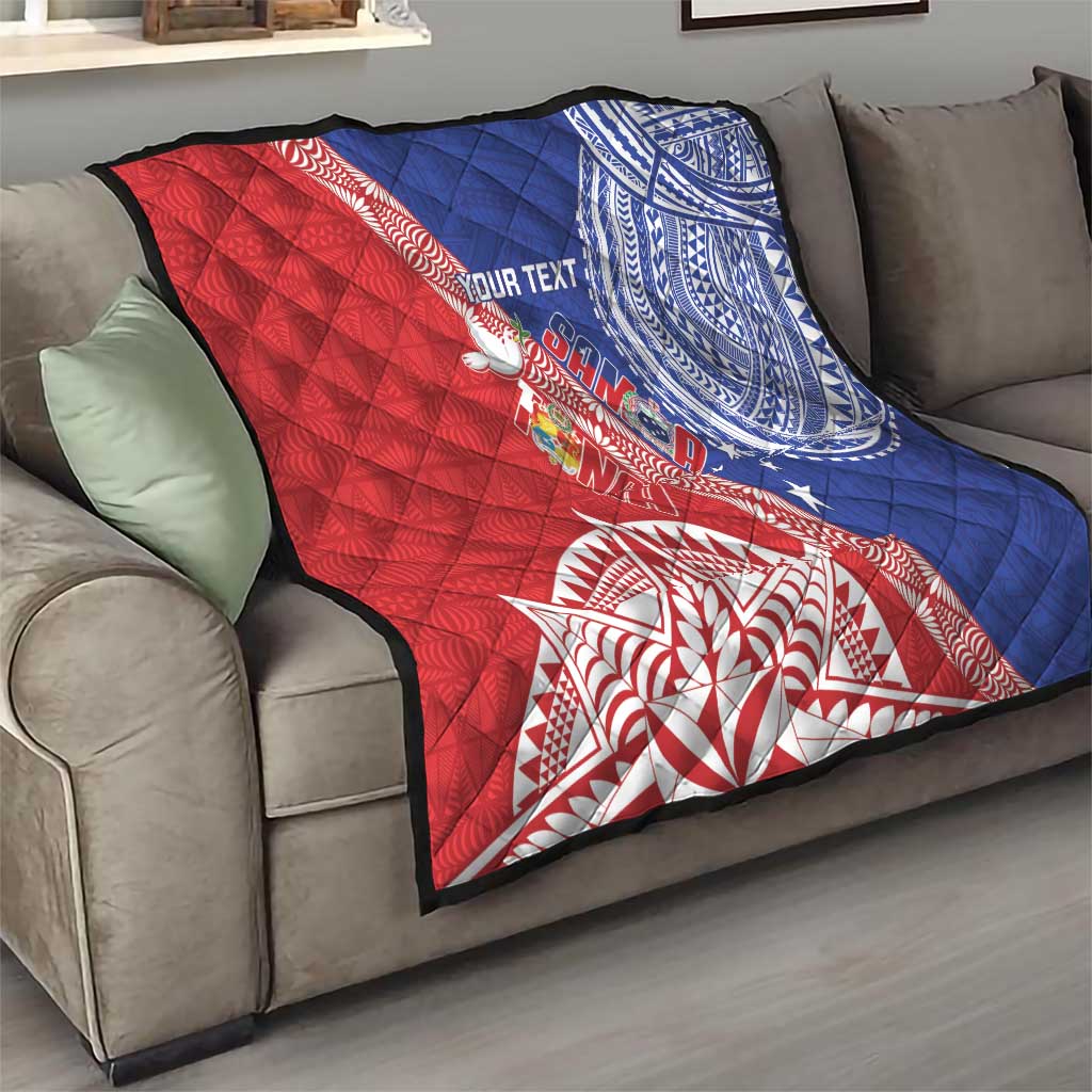 Tonga and Samoa Rugby Custom Quilt Ikale Tahi Manu Samoa Together - Polynesian Pride