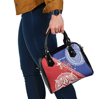 Tonga and Samoa Rugby Custom Shoulder Handbag Ikale Tahi Manu Samoa Together - Polynesian Pride