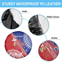 Tonga and Samoa Rugby Custom Spare Tire Cover Ikale Tahi Manu Samoa Together - Polynesian Pride