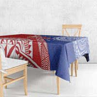 Tonga and Samoa Rugby Custom Tablecloth Ikale Tahi Manu Samoa Together LT14 - Polynesian Pride