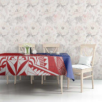 Tonga and Samoa Rugby Custom Tablecloth Ikale Tahi Manu Samoa Together LT14 - Polynesian Pride