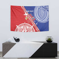 Tonga and Samoa Rugby Custom Tapestry Ikale Tahi Manu Samoa Together - Polynesian Pride