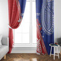 Tonga and Samoa Rugby Custom Window Curtain Ikale Tahi Manu Samoa Together - Polynesian Pride