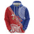 Tonga and Samoa Rugby Custom Zip Hoodie Ikale Tahi Manu Samoa Together - Polynesian Pride