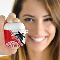 Fiji and Tonga Rugby Custom AirPods Case Flying Fijians Ikale Tahi Together Pacific - Polynesian Pride