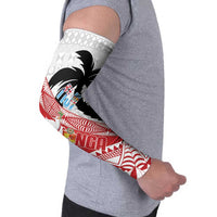 Fiji and Tonga Rugby Custom Arm Sleeves Flying Fijians Ikale Tahi Together Pacific - Polynesian Pride