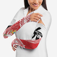Fiji and Tonga Rugby Custom Arm Sleeves Flying Fijians Ikale Tahi Together Pacific - Polynesian Pride