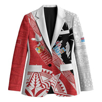 Fiji and Tonga Rugby Custom Blazer Flying Fijians Ikale Tahi Together Pacific - Polynesian Pride