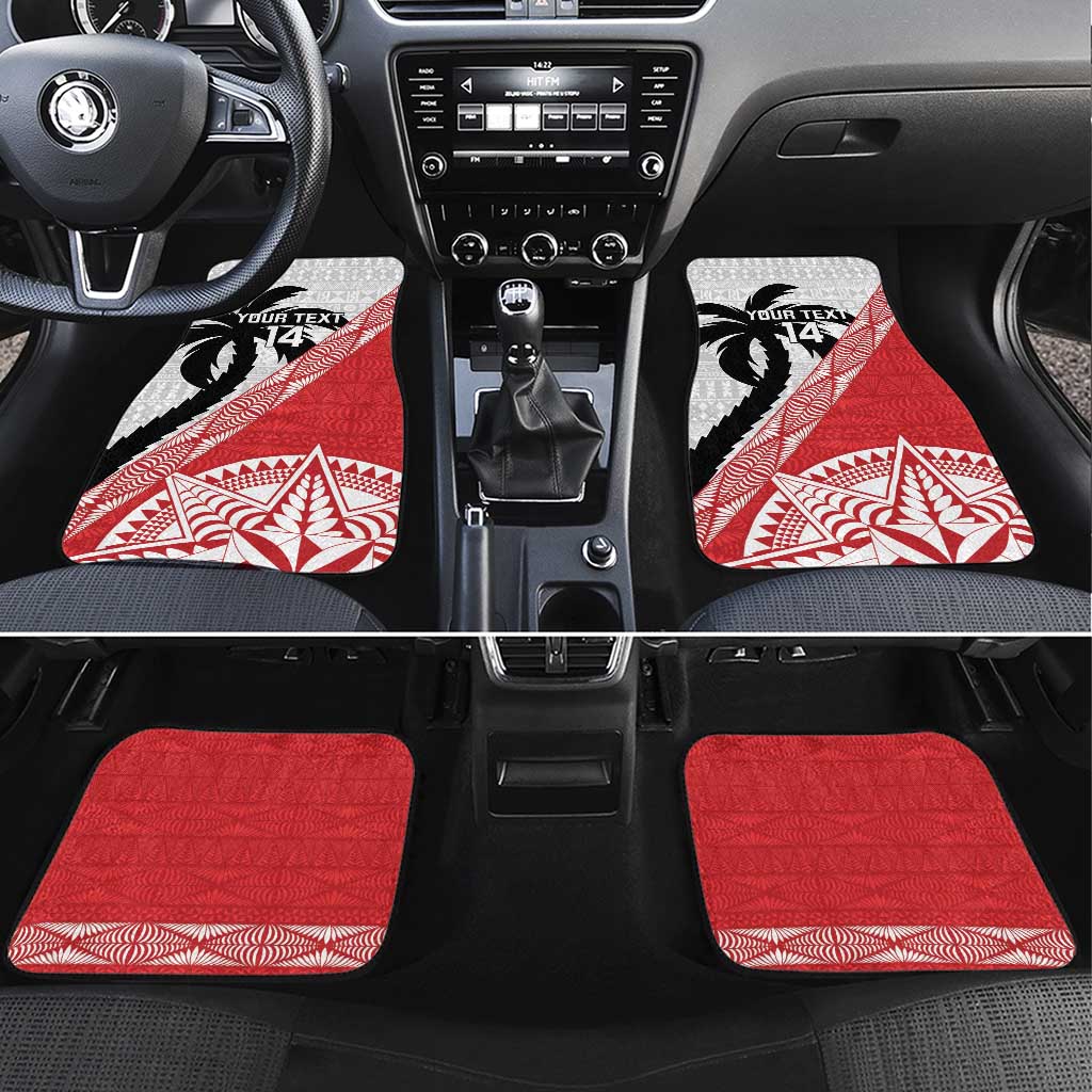 Fiji and Tonga Rugby Custom Car Mats Flying Fijians Ikale Tahi Together Pacific - Polynesian Pride