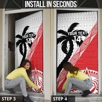 Fiji and Tonga Rugby Custom Door Cover Flying Fijians Ikale Tahi Together Pacific - Polynesian Pride