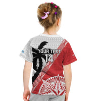 Fiji and Tonga Rugby Custom Kid T Shirt Flying Fijians Ikale Tahi Together Pacific - Polynesian Pride