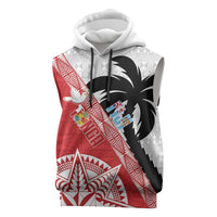 Fiji and Tonga Rugby Custom Sleeveless Hoodie Flying Fijians Ikale Tahi Together Pacific - Polynesian Pride