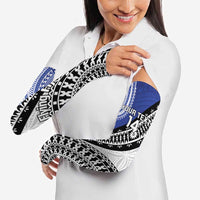 Fiji an Samoa Rugby Custom Arm Sleeves Flying Fijians Manu Samoa Together Pacific - Polynesian Pride