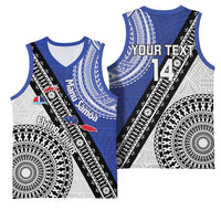 Fiji an Samoa Rugby Custom Basketball Jersey Flying Fijians Manu Samoa Together Pacific - Polynesian Pride