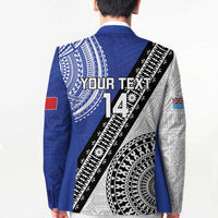 Fiji an Samoa Rugby Custom Blazer Flying Fijians Manu Samoa Together Pacific - Polynesian Pride