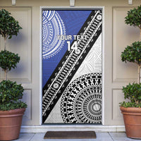 Fiji an Samoa Rugby Custom Door Cover Flying Fijians Manu Samoa Together Pacific - Polynesian Pride