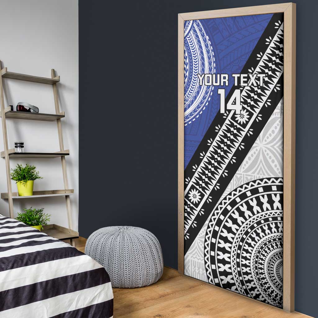 Fiji an Samoa Rugby Custom Door Cover Flying Fijians Manu Samoa Together Pacific - Polynesian Pride