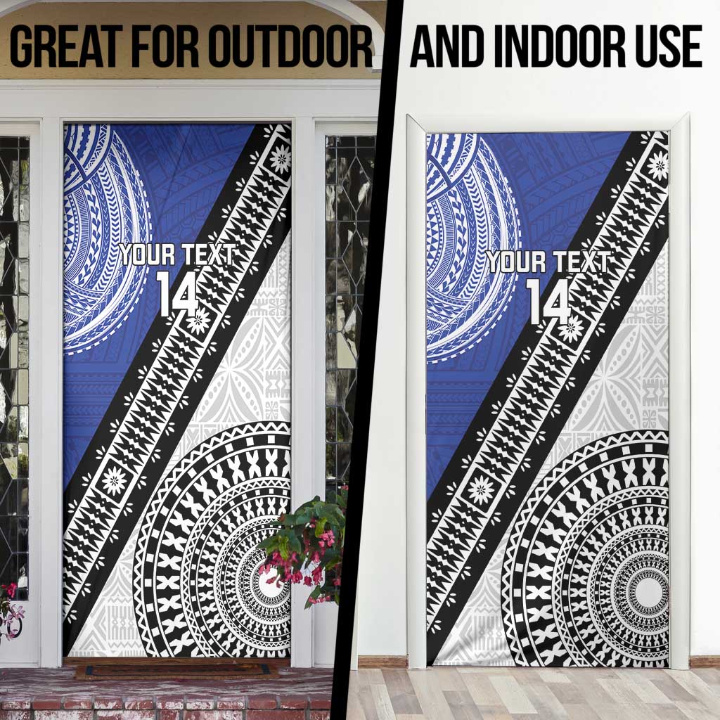 Fiji an Samoa Rugby Custom Door Cover Flying Fijians Manu Samoa Together Pacific - Polynesian Pride