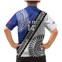 Fiji an Samoa Rugby Custom Family Matching Mermaid Dress and Hawaiian Shirt Flying Fijians Manu Samoa Together Pacific - Polynesian Pride