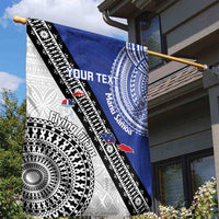 Fiji an Samoa Rugby Custom Garden Flag Flying Fijians Manu Samoa Together Pacific - Polynesian Pride