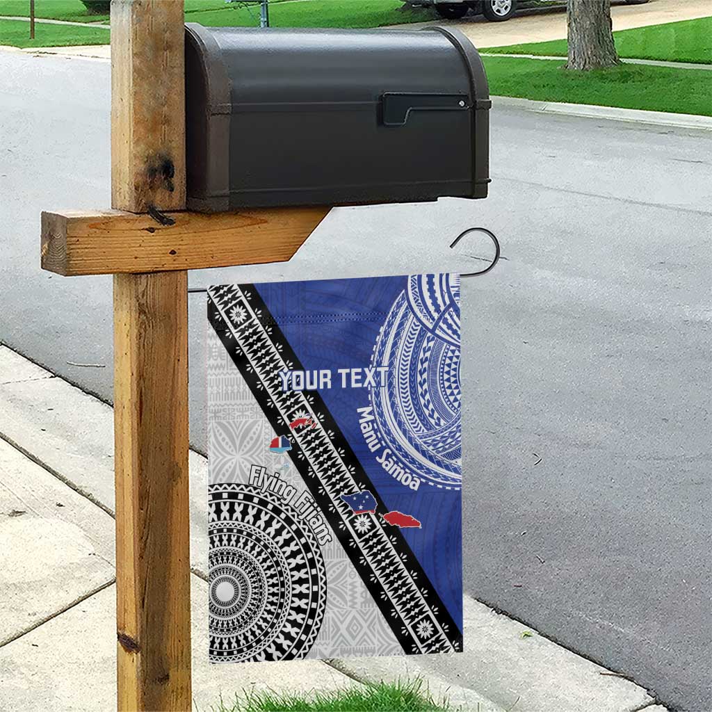 Fiji an Samoa Rugby Custom Garden Flag Flying Fijians Manu Samoa Together Pacific - Polynesian Pride