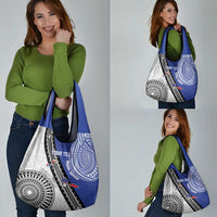 Fiji an Samoa Rugby Custom Grocery Bag Flying Fijians Manu Samoa Together Pacific - Polynesian Pride