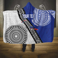 Fiji an Samoa Rugby Custom Hooded Blanket Flying Fijians Manu Samoa Together Pacific - Polynesian Pride
