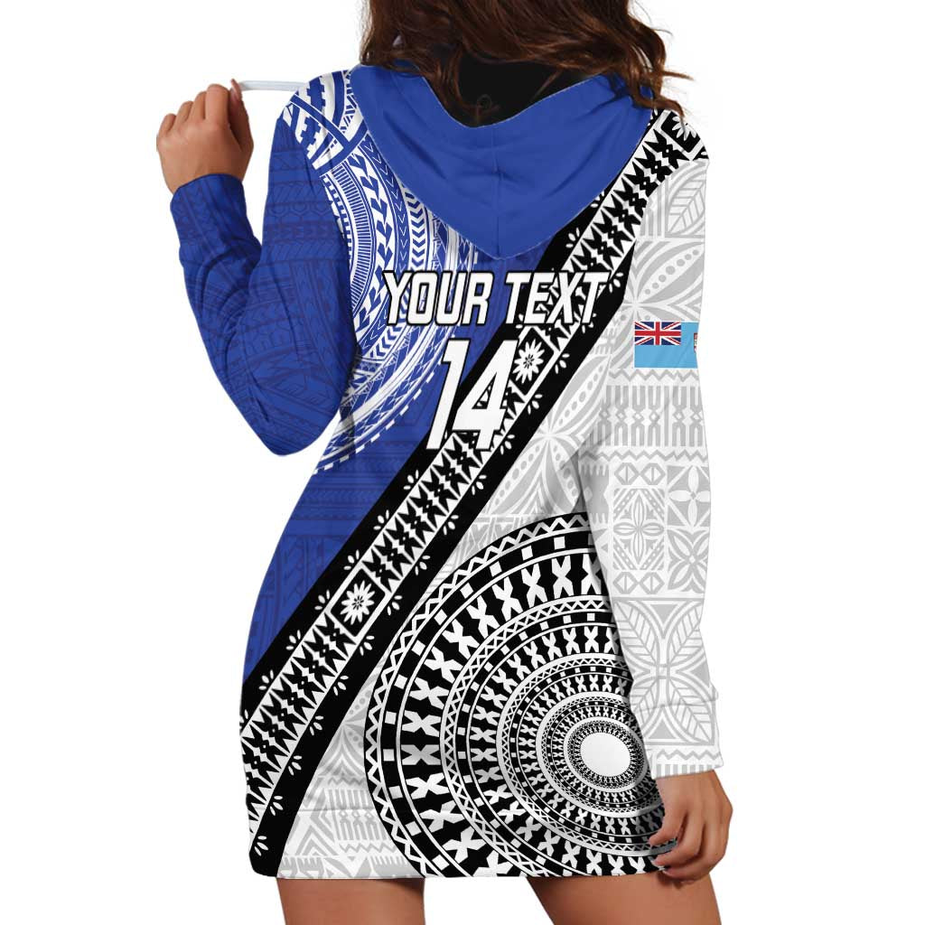 Fiji an Samoa Rugby Custom Hoodie Dress Flying Fijians Manu Samoa Together Pacific - Polynesian Pride