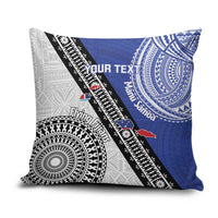 Fiji an Samoa Rugby Custom Pillow Cover Flying Fijians Manu Samoa Together Pacific - Polynesian Pride