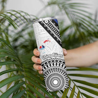 Fiji an Samoa Rugby Skinny Tumbler Flying Fijians Manu Samoa Together Pacific - Polynesian Pride