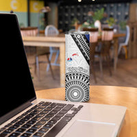 Fiji an Samoa Rugby Skinny Tumbler Flying Fijians Manu Samoa Together Pacific - Polynesian Pride