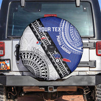 Fiji an Samoa Rugby Custom Spare Tire Cover Flying Fijians Manu Samoa Together Pacific - Polynesian Pride