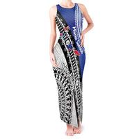 Fiji an Samoa Rugby Custom Tank Maxi Dress Flying Fijians Manu Samoa Together Pacific - Polynesian Pride
