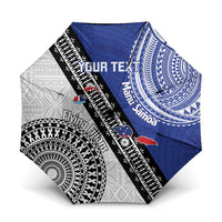 Fiji an Samoa Rugby Custom Umbrella Flying Fijians Manu Samoa Together Pacific - Polynesian Pride