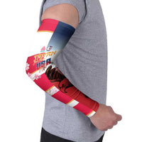 USA and Japan Rugby Custom Arm Sleeves Eagles Brave Blossoms Together Pacific - Polynesian Pride