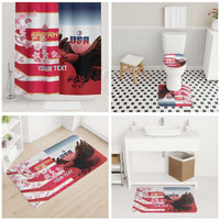 USA and Japan Rugby Custom Bathroom Set Eagles Brave Blossoms Together Pacific - Polynesian Pride