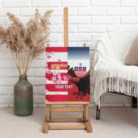 USA and Japan Rugby Custom Canvas Wall Art Eagles Brave Blossoms Together Pacific LT14 - Polynesian Pride