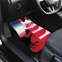 USA and Japan Rugby Custom Car Mats Eagles Brave Blossoms Together Pacific LT14 - Polynesian Pride
