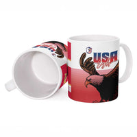 USA and Japan Rugby Ceramic Mug Eagles Brave Blossoms Together Pacific LT14 - Polynesian Pride