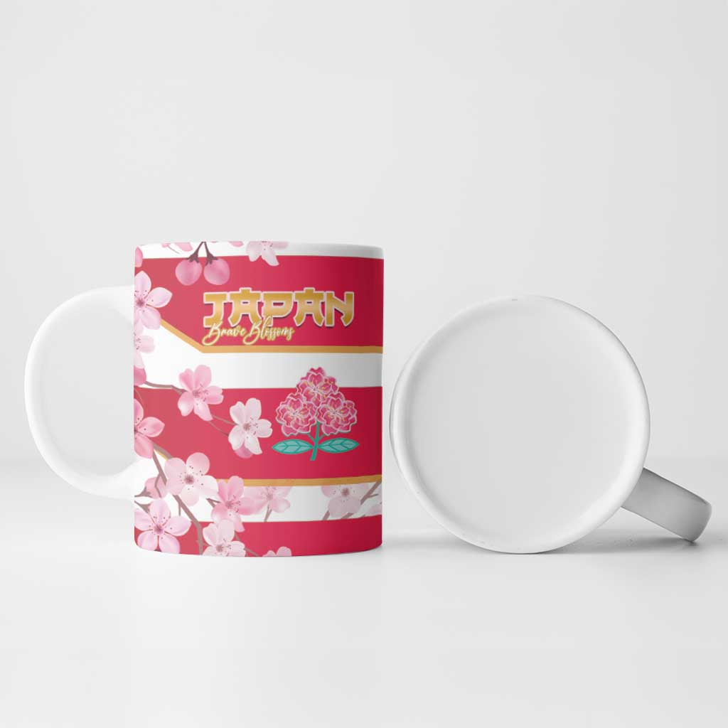 USA and Japan Rugby Ceramic Mug Eagles Brave Blossoms Together Pacific LT14 - Polynesian Pride
