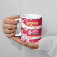USA and Japan Rugby Ceramic Mug Eagles Brave Blossoms Together Pacific LT14 - Polynesian Pride