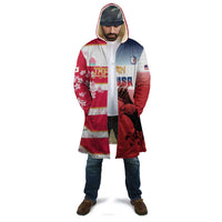 USA and Japan Rugby Custom Cloak Eagles Brave Blossoms Together Pacific - Polynesian Pride