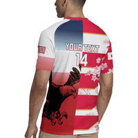 USA and Japan Rugby Custom Rugby Jersey Eagles Brave Blossoms Together Pacific LT14 - Polynesian Pride