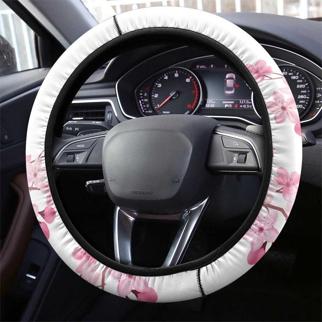USA and Japan Rugby Steering Wheel Cover Eagles Brave Blossoms Together Pacific LT14 - Polynesian Pride