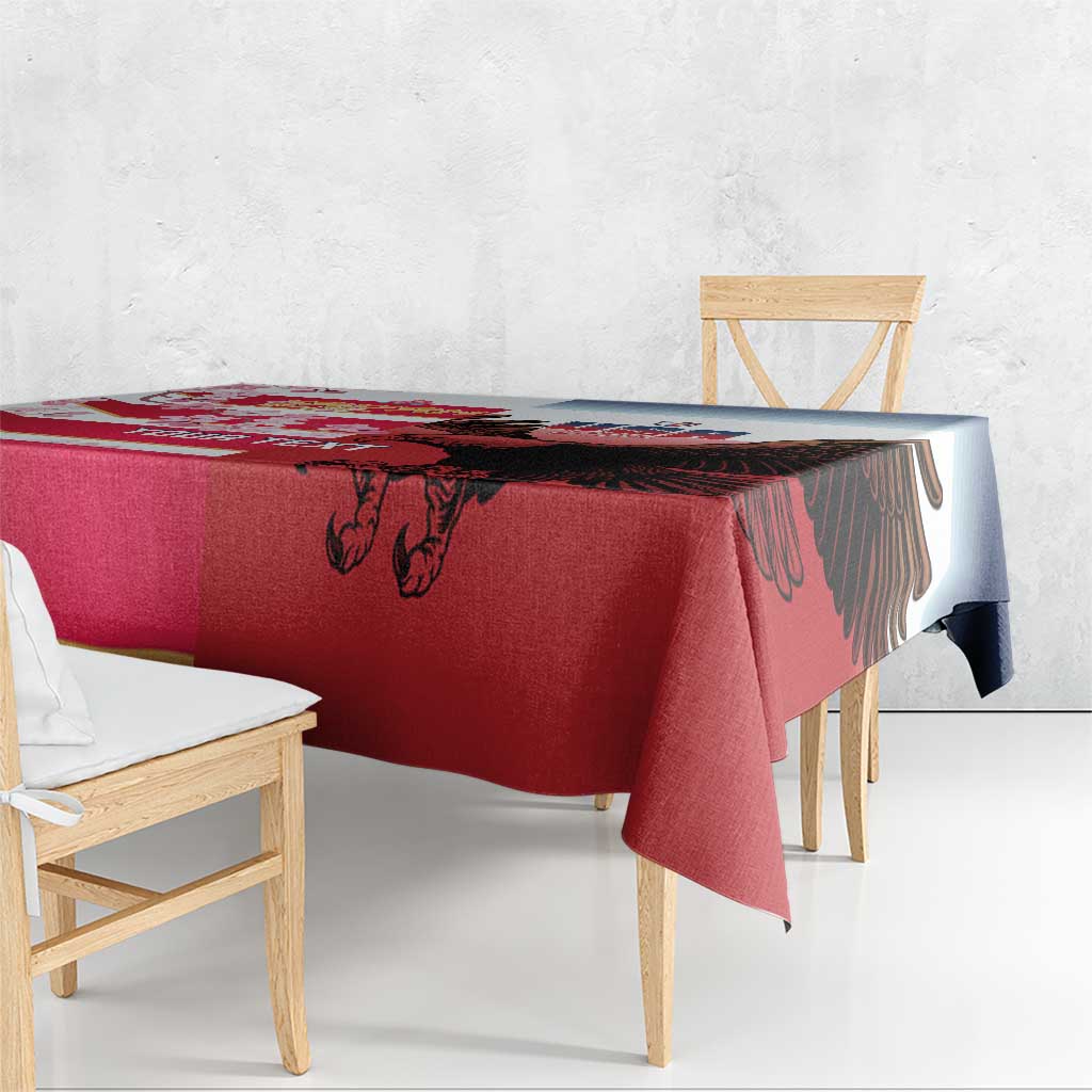 USA and Japan Rugby Custom Tablecloth Eagles Brave Blossoms Together Pacific LT14 - Polynesian Pride