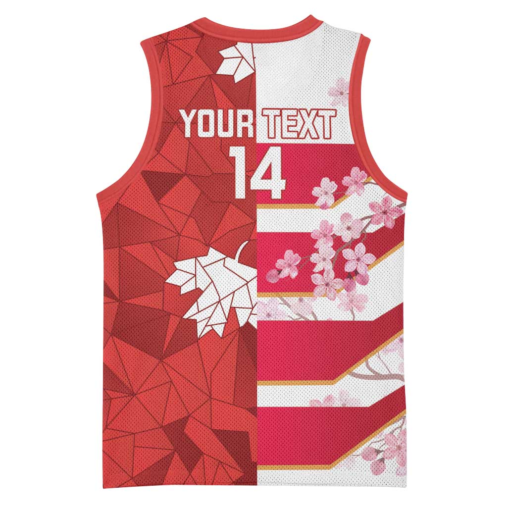 Canada and Japan Rugby Custom Basketball Jersey Canucks Brave Blossoms Together Pacific LT14 - Polynesian Pride