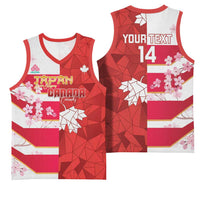 Canada and Japan Rugby Custom Basketball Jersey Canucks Brave Blossoms Together Pacific LT14 - Polynesian Pride