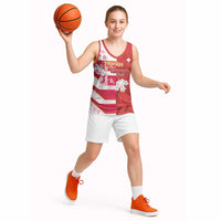 Canada and Japan Rugby Custom Basketball Jersey Canucks Brave Blossoms Together Pacific LT14 - Polynesian Pride