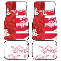 Canada and Japan Rugby Custom Car Mats Canucks Brave Blossoms Together Pacific LT14 - Polynesian Pride
